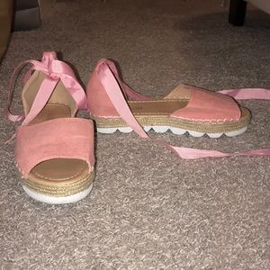 Pink sandals